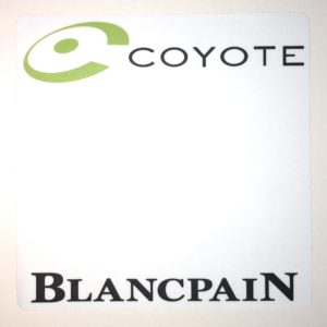 Startnummern Panel "Blancpain Series COYOTE" Digitaldruck