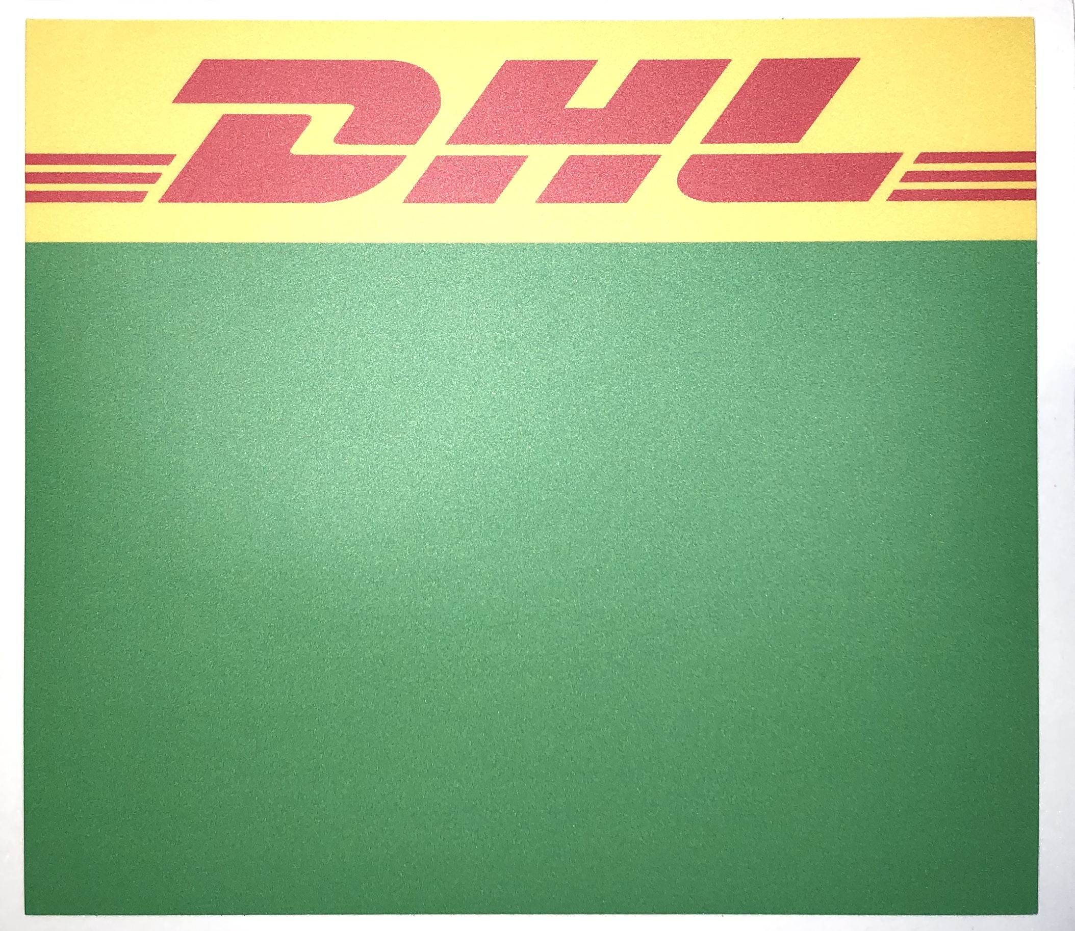 Startnummern Panel "DHL Green" Digitaldruck