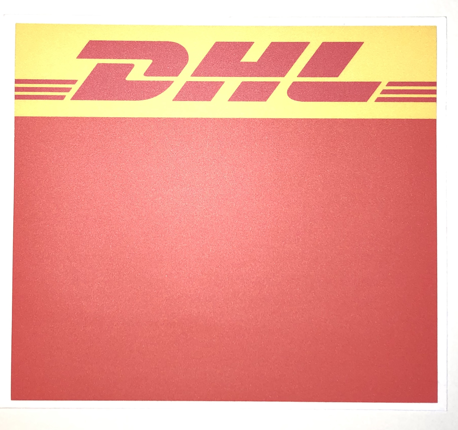 Startnummern Panel "DHL Red" Digitaldruck