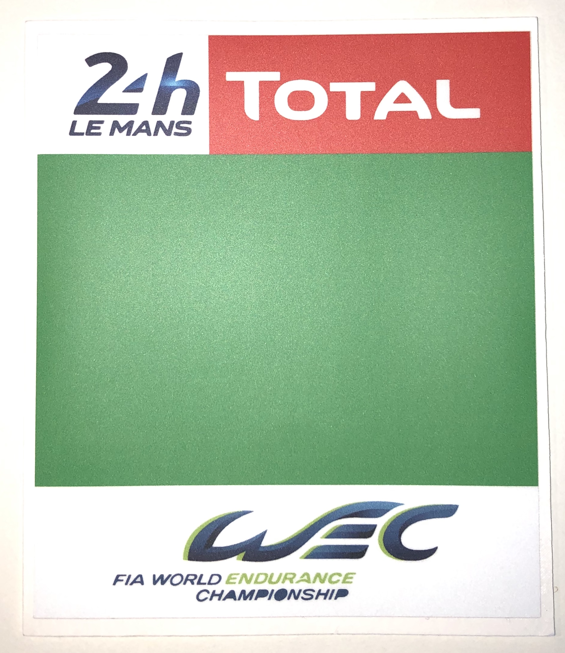 Startnummern Panel "24LM End Green" Digitaldruck