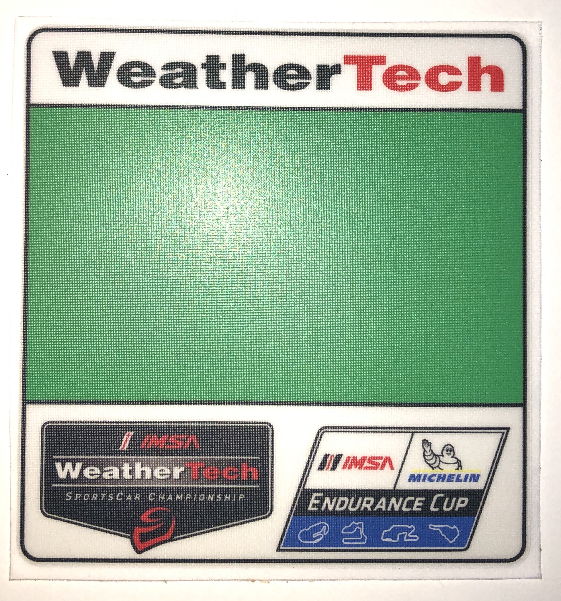 Startnummern Panel "IMSA WT Green" Digitaldruck