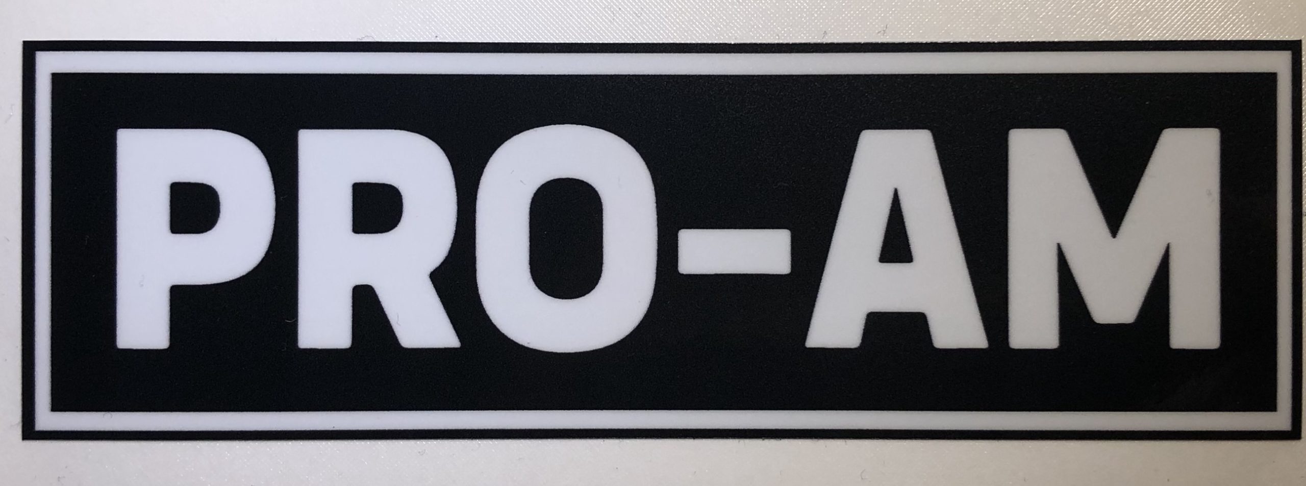 Sticker Klassifizierung/Rennklassen PRO AM 13cm x 4,2cm